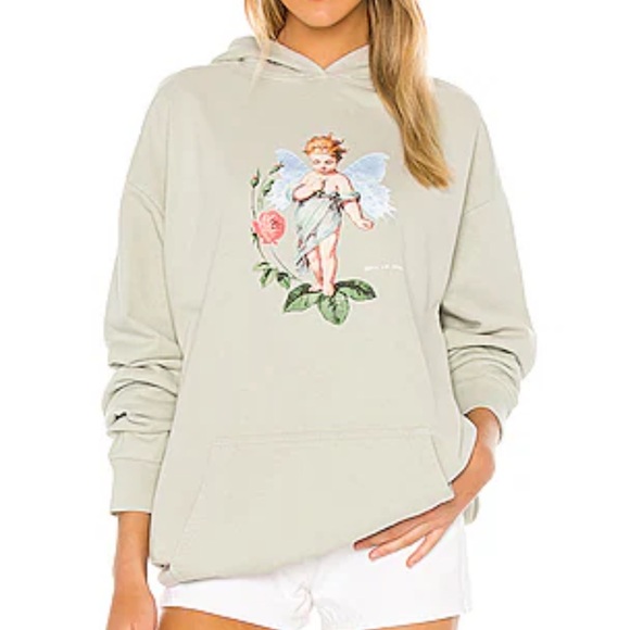 Boys Lie Chose Me Hoodie in Pastel Army Green - Picture 2 of 4